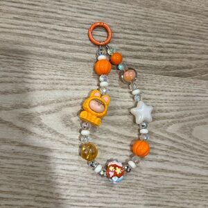 Orange Keychain Phone Charm